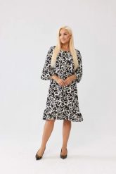 Elegancka czarno biała sukienka Selina PLUS SIZE XXL OVERSIZE JESIEŃ. Białe sukienki damskie Moda Size Plus Iwanek, na co dzień, na jesień, plus size, bez wzorów, ze skóry, eleganckie, bez kołnierzyka, plus size, bez ramiączek, mini, dopasowane. Za 259.90 zł.