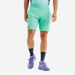 Spodenki tenisowe męskie Kuikma Dry+ Gaël Monfils. Zielone buty sportowe męskie KUIKMA, l, bez wzorów, z materiału, tenisowe. Za 99.99 zł.