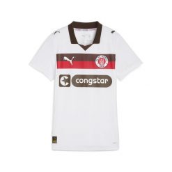 Damska koszulka wyjazdowa FC St. Pauli 25/26 PUMA. Białe koszulki sportowe damskie Puma, bez wzorów, sportowe, bez kołnierzyka. Za 399.00 zł.