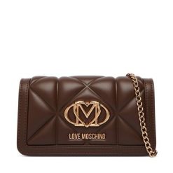 Torebka LOVE MOSCHINO. Brązowe torebki do ręki damskie Love Moschino, bez wzorów, wizytowe, bez dodatków. Za 699.99 zł.