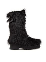 Jenny Fairy Kozaki APRES-WS02 Czarny. Czarne kozaki damskie Jenny Fairy, z materiału, bez obcasa, na płaskiej podeszwie. Za 279.99 zł.