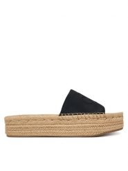 Calvin Klein Espadryle Ebeth HW0HW02894 Czarny. Czarne klapki damskie Calvin Klein, bez wzorów, z materiału, bez obcasa. Za 409.99 zł.