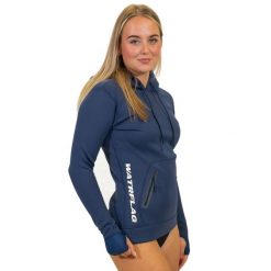 Damski bluza sporty wodne Watrflag Ipanema Niebieski. Niebieskie bluzy sportowe damskie WATRFLAG, xs, bez wzorów, z materiału, z kapturem, trekkingowe. Za 339.00 zł.