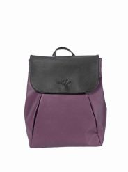 Plecak Triumph 16L ze sztucznej skóry – śliwkowo-czarny Meatfly. Fioletowe plecaki damskie Meatfly, bez wzorów, z materiału, biznesowe. Za 237.99 zł.