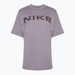 Koszulka damska Nike Sportswear Loose Graphic. Zielone koszulki sportowe damskie Nike, l, bez wzorów, bez kołnierzyka, bez ramiączek. Za 169.99 zł.