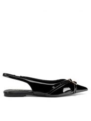 JENNY Sandały LH24032-1 Czarny. Czarne sandały damskie Jenny, bez wzorów, z materiału, bez obcasa, na płaskiej podeszwie, bez zapięcia. Za 79.99 zł.