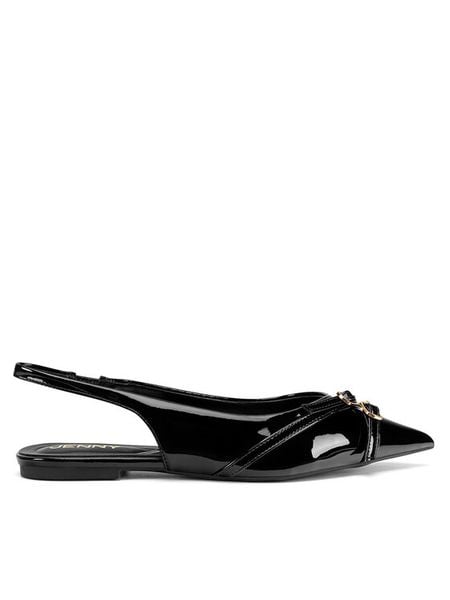 JENNY Sandały LH24032-1 Czarny. Czarne sandały damskie Jenny, bez wzorów, z materiału, bez obcasa, na płaskiej podeszwie, bez zapięcia. Za 79.99 zł.
