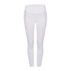 Damskie legginsy jeździeckie z pełną przyczepnością Cavallo Cavalin. Białe legginsy damskie CAVALLO, z aplikacjami, z elastanu. Za 403.50 zł.
