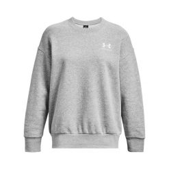 Bluza damska Under Armour Essential Flc OS Crew. Białe bluzy sportowe damskie Under Armour, bez wzorów, bez kaptura, do biegania. Za 276.50 zł.