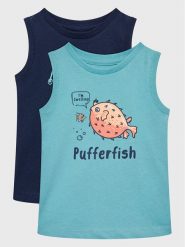 Zippy Komplet 2 t-shirtów ZBBAP0303 23017 Kolorowy Regular Fit. T-shirty dla chłopców zippy, bez wzorów, z bawełny, bez ramiączek. Za 59.99 zł.