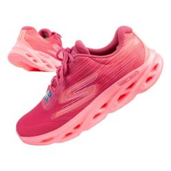 Buty sportowe damskie Skechers Go Run Swirl Tech Speed. Czerwone obuwie sportowe damskie Skechers, bez wzorów, do biegania. Za 297.00 zł.
