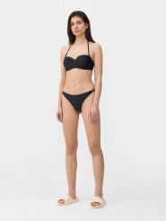 4F Dół od bikini z materiałów z recyklingu damski XL. Fioletowe bikini damskie 4f, xl, bez wzorów. W wyprzedaży za 9.99 zł.