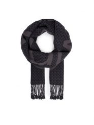 Calvin Klein Szalik LV04D8111G Szary ciemny. Szare czapki i kapelusze damskie Calvin Klein, bez wzorów, z wełny. Za 329.99 zł.