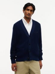 Tommy Hilfiger sweter Mężczyźni Bawełna (100%) niebieski, M. Niebieskie swetry przez głowę męskie Tommy Hilfiger, na wiosnę, m, bez wzorów, z bawełny, bez kołnierzyka. Za 649.95 zł.