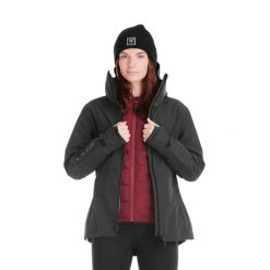 Kurtka przeciwdeszczowa damska z kapturem Horse Pilot Element. Czarne kurtki damskie HORSE PILOT, bez wzorów, z kapturem. Za 1,583.60 zł.