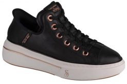 Buty sportowe Sneakersy damskie, Slip-Ins: Snoop One - OG Leather. Czarne obuwie sportowe damskie Skechers, bez wzorów, z materiału, trekkingowe. Za 399.99 zł.