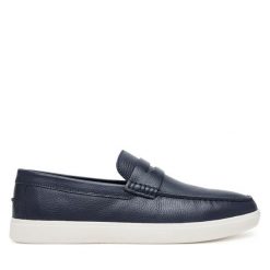 Mokasyny Geox. Niebieskie mokasyny męskie Geox. Za 379.99 zł.
