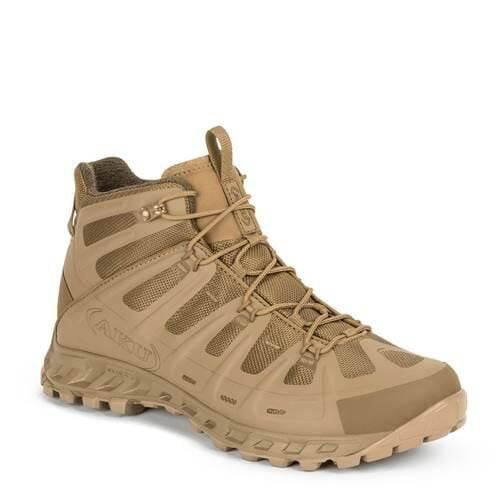 Buty bushcraft męskie Aku Selvatica Tactical Mid GTX. Brązowe trekkingi męskie Aku, na jesień, outdoorowe, gore-tex. Za 1,093.00 zł.