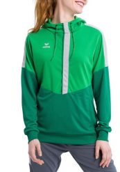 Damska bluza z kapturem Erima Squad. Niebieskie bluzy sportowe damskie Erima, bez wzorów, z bawełny, z kapturem. Za 207.25 zł.