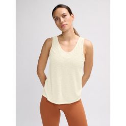 Damski tank top Hummel MT Light Burnout. Białe obuwie sportowe damskie Hummel, bez wzorów, na fitness i siłownię. Za 158.50 zł.