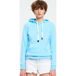 Gładka bluza z kapturem - Niebieski. Bluzy damskie Cropp. W wyprzedaży za 39.99 zł.