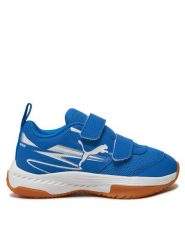 Puma Buty halowe Varion II V Jr 108106 03 Niebieski. Niebieskie buty sportowe chłopięce Puma, bez wzorów, z materiału, bez zapięcia. Za 159.00 zł.