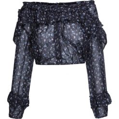 Top LOVESHACKFANCY RUFFLE POPOVER. Czarne bluzki damskie LoveShackFancy, s, bez wzorów, z jedwabiu, bez kołnierzyka. W wyprzedaży za 570.00 zł.