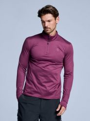 Bluza narciarska - Męska - Arctic 2.0 - Bordeaux. Czerwone bluzy męskie POEDERBAAS, na zimę, m, bez wzorów, z elastanu, bez kaptura. Za 177.72 zł.