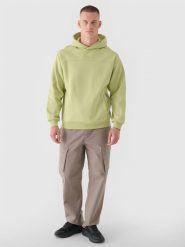 4F Spodnie casual cargo męskie 4F x Robert Lewandowski - khaki S. Brązowe spodnie sportowe męskie 4f, l, bez wzorów, z bawełny. W wyprzedaży za 139.99 zł.