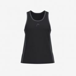 CLUB 25 TECH Tank Top Women. Czarne koszulki sportowe damskie Head, s, bez wzorów, z meshu, bez kołnierzyka, bez ramiączek, tenisowe. Za 135.00 zł.