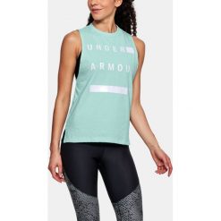Under Armour Koszulka damska Muscle Tank Linear Wordmark zielona r. S (1310482-703). T-shirty damskie Under Armour. Za 77.34 zł.