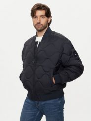 Tommy Hilfiger Kurtka bomber MW0MW37341 Granatowy Regular Fit. Niebieskie kurtki męskie Tommy Hilfiger, m, bez wzorów, z syntetyku, bez kaptura. Za 759.99 zł.