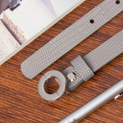 Pasek skórzany BELTIMORE r.80-95 cm O18 szary. Szare paski damskie bez wzorów. Za 49.99 zł.