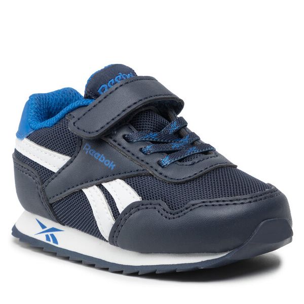 Sneakersy Reebok Classic. Niebieskie półbuty chłopięce Reebok Classic, bez wzorów, bez zapięcia. Za 99.99 zł.
