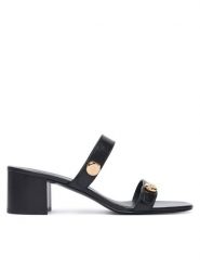 Tory Burch Klapki 183428 Czarny. Czarne klapki damskie Tory Burch, bez wzorów, ze skóry, bez obcasa. Za 1,644.00 zł.