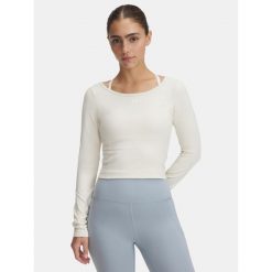 Damska Koszulka Z Długim Rękawem Longsleeve Under Armour. Brązowe koszulki sportowe damskie Under Armour, bez wzorów, sportowe, bez kołnierzyka. Za 169.99 zł.