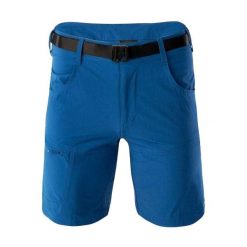 Męskie Spodenki Argola Z Haftowanym Logo. Niebieskie krótkie spodenki sportowe męskie Hi-tec, m, bez wzorów, trekkingowe. Za 197.99 zł.