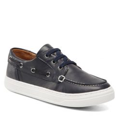 Półbuty Lasocki Kids. Niebieskie półbuty chłopięce Lasocki Kids, bez wzorów, bez zapięcia. Za 169.99 zł.