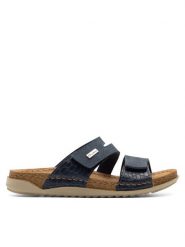 Inblu Klapki AA093N01 Granatowy. Niebieskie klapki damskie Inblu, bez wzorów, z materiału, bez obcasa. Za 139.99 zł.