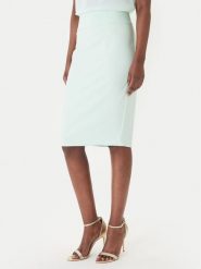 Rinascimento Spódnica ołówkowa CFC0128651003 Zielony Slim Fit. Zielone spódnice damskie Rinascimento, l, bez wzorów, z syntetyku, ołówkowe. Za 349.99 zł.