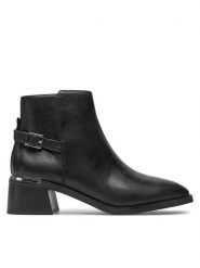 Aldo Botki Siraveth 13673350 Czarny. Czarne botki damskie Aldo, ze skóry, bez obcasa, na słupku, bez zapięcia. Za 589.99 zł.