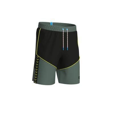 Szorty do pływania Arena Team Stripe Bermuda. Czarne kąpielówki męskie Arena, m, z aplikacjami, z materiału, do biegania. Za 121.98 zł.