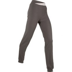 Spodnie sportowe, długie, Level 1 bonprix szary-matowy srebrny. Szare spodnie dresowe damskie bonprix. Za 59.99 zł.