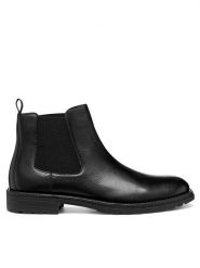 Geox Sztyblety U Redclif U56LXB 0003C C9999 Czarny. Czarne botki męskie Geox, bez wzorów, ze skóry, bez zapięcia. Za 539.99 zł.