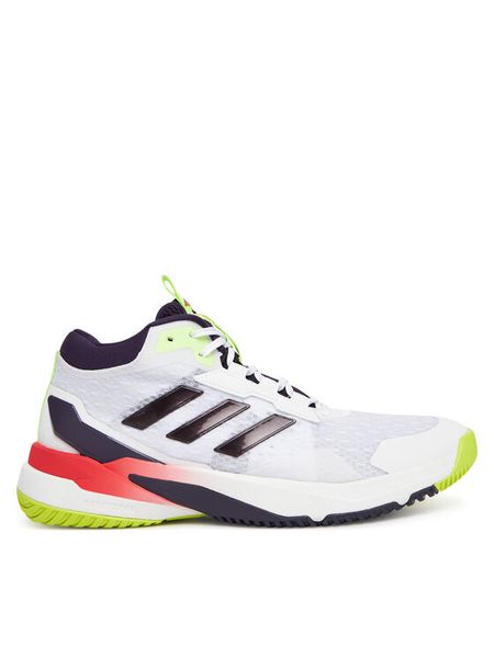 Adidas Buty halowe Crazyflight 6 Mid HP7037 Biały. Białe buty sportowe męskie Adidas, z materiału, bez zapięcia. Za 479.99 zł.