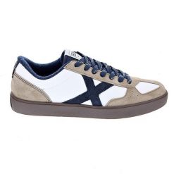 Munich Break biało-brązowe trampki męskie. Białe trampki męskie munich, bez wzorów, z gumy, retro, bez zapięcia. Za 351.90 zł.