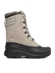 CMP Śniegowce Kinos Wmn Snow Boots Wp 2.0 38Q4556 Beżowy. Brązowe kozaki damskie CMP, z nubiku. Za 449.99 zł.