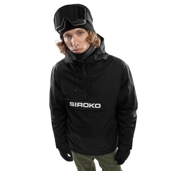 Kurtka snowboardowa męska W6 Bruson. Czarne kurtki męskie SIROKO, na zimę, m, bez wzorów, narciarskie. W wyprzedaży za 466.00 zł.