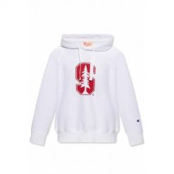 Bluza sportowa damska Champion 115110WW001WHT. Białe bluzy sportowe damskie Champion, xs, bez wzorów, z kapturem. Za 324.00 zł.