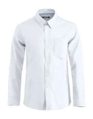 Clique Oxford koszula Oxford z długim rękawem 100% bawełna easy care. Białe koszule męskie CLIQUE, m, bez wzorów, z bawełny, klasyczne, bez kołnierzyka, bez ramiączek. Za 229.83 zł.